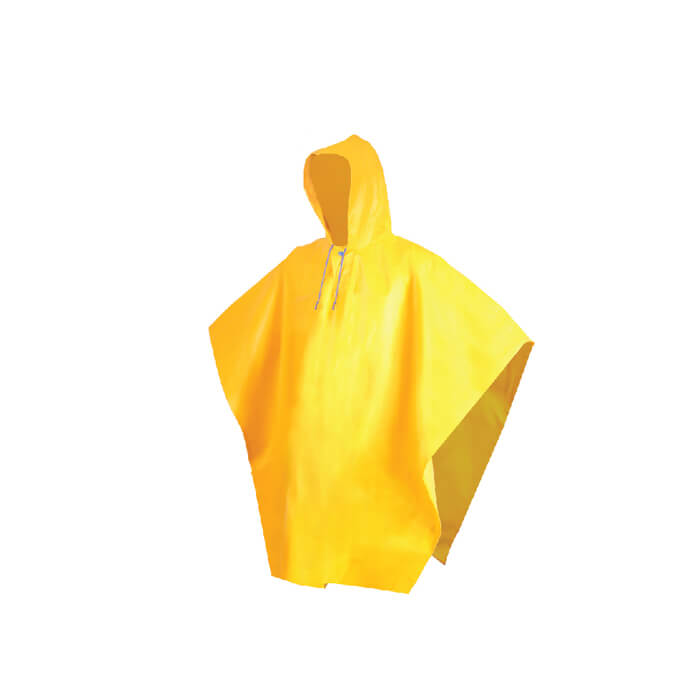 Capa p/ lluvia tipo poncho amarilla